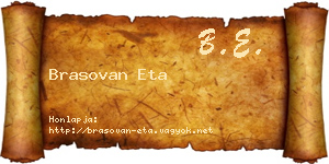 Brasovan Eta névjegykártya